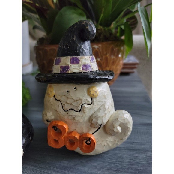 Hand Carved Halloween ghost witch bat bundle - Picture 5 of 5